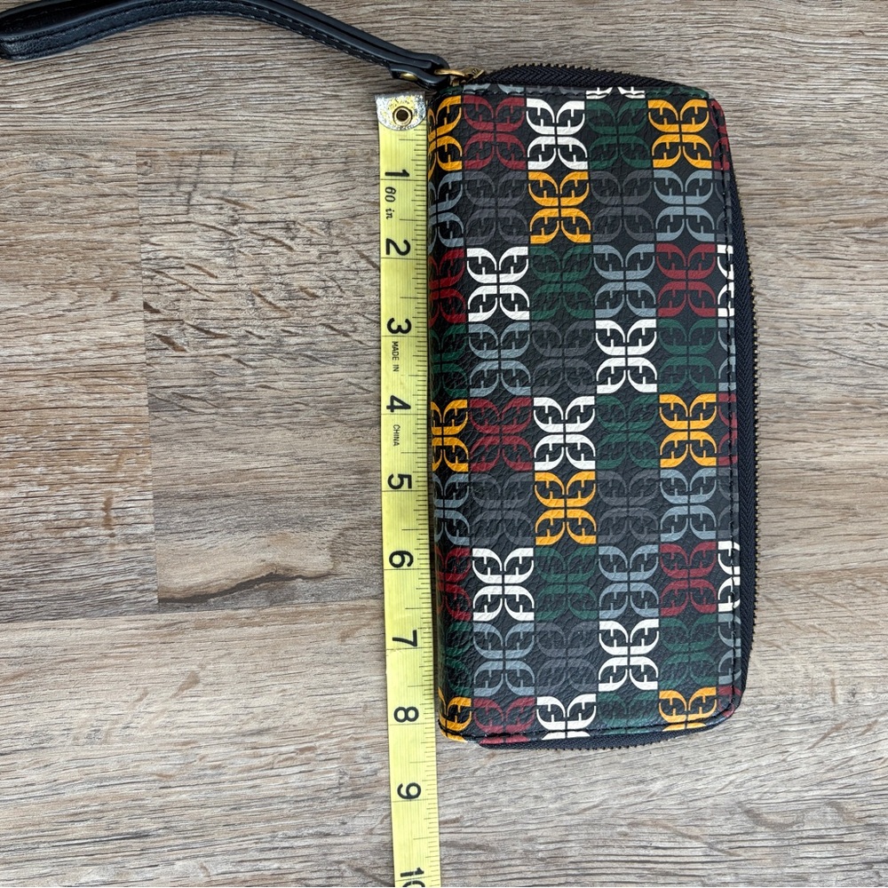 Fossil Black Multicolor Patterned Wallet - image 7